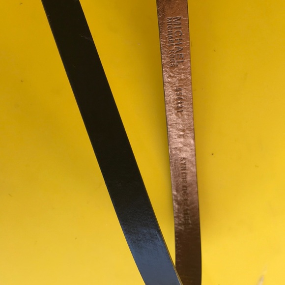 Black Michael Kors belted chain wallet. - Picture 2 of 3